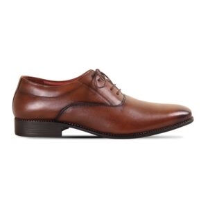 Brown Leather Oxford Shoes For Men
